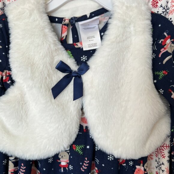 Nannette Kids Girls Holiday Nightgown 3 Piece Pajama Sets Size 4t NWT - Picture 3 of 5